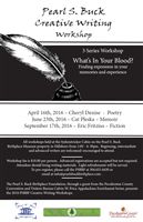 PSBBF Cal Price Creative Writing Workshops @ Pearl S. Buck Birthplace