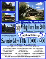 Old Riverside Foundation Vintage Home Tour, Restoration Faire & Mercantile
