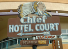 Chief Hotel Court sign, Las Vegas, Nevada