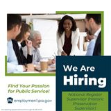 Commonwealth Of Pennsylvania Employment Opportunity--National Register Supervisor , Pennsylvania State Historic Preservation Office (PA SHPO) (Harrisburg, PA)