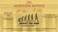 Inherit the Wind Auditions