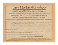 Lime Mortar Workshop