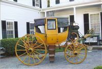 Historic Horse-Drawn Carriage Exhibit at Linden Place Museum