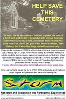 SAVE OAK HILL CEMETERY walk and paranormal seminar