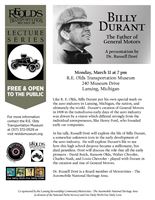 Free Lecture Series - Bill Durant: The Father of General Motors