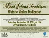Mead Island Tradition Marker Dedication