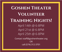 GT Volunteer Training Night (Goshen Theater)