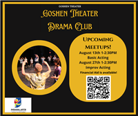 Goshen Theater Drama Club Meetup: Acting