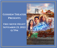 Free Movie: In the Heights @ Goshen Theater
