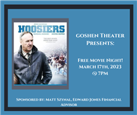 Free Movie - Hoosiers @ Goshen Theater