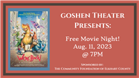 Free Movie Night: We're Back! A Dinosaur's Story @ Goshen Theater
