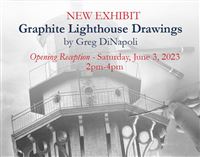 Graphite Lighthouse Drawings will be Displayed at the National Lighthouse Museum, Staten Island, NY 