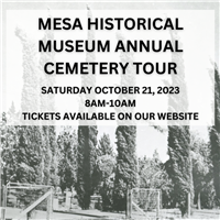 2023 Historic Mesa Cemetery Tour