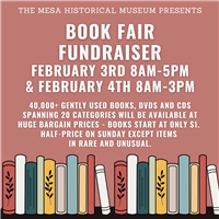 2024 Book Fair Fundraiser for the Mesa Historical Museum
