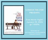 Free Movie Night: Forrest Gump @ Goshen Theater