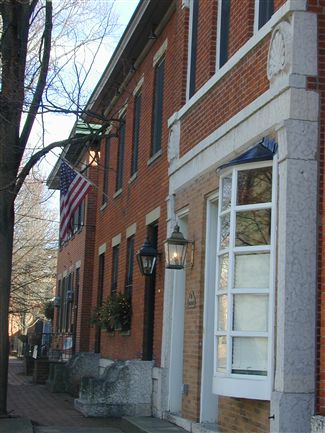 Beck Street: Former business converted to residential use, note how close homes are to each other - Photo courtesy of German Village Society http://www.germanvillage.com