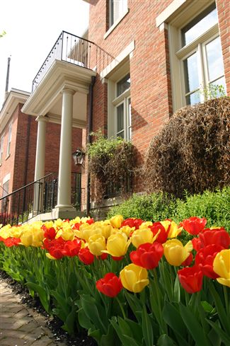 Jaeger: Even though they are small, beautifully landscaped yards are a trademark of German Village - Photo courtesy of German Village Society http://www.germanvillage.com