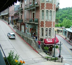 Flat Iron Building, shops on Center and Spring Streets - Eureka Springs, Arkansas Credit: Ken Rundel