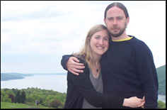 Tim Cannan and partner Lisa near south end of Canandaigua Lake, near Naples, NY