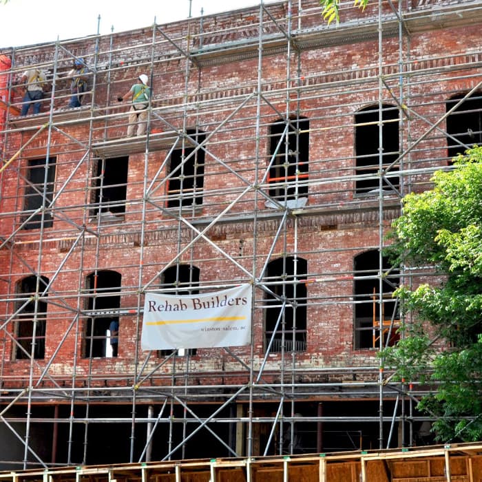 Historic building preserved by the Preservation Virginia Revolving Fund Program. The exterior shows a completed restoration of a at-risk heritage property.