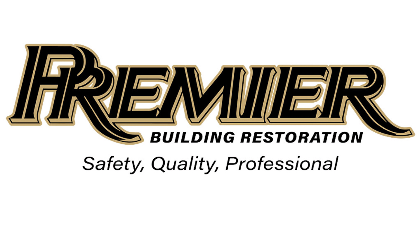 Logo for Premier Building Restoration. For more than 30 years, Premier Building Restoration has specialized in restoring and preserving some of the Mid-Atlantic's most significant historic and commercial buildings.