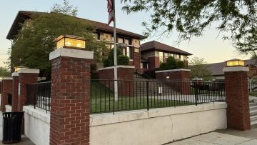 Union Township Hall Column Lights