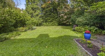 1938 Tudor Revival at 419 Lodges Lane, Elkins Park, Pennsylvania: deep, private rear yard